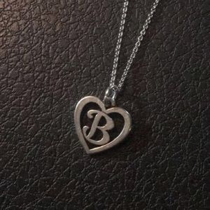 James Avery initial “B” heart charm.